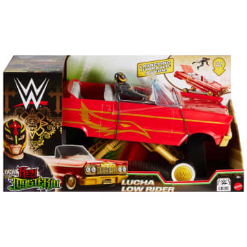 WWE Lucha Low Rider Vehicle Set With Rey Mysterio Main Event Action Figure & Toy Car - Image 6 of 6