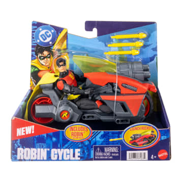 週刊Robi DC Premiere Robin & Motorcycle Vehicle | Mattel
