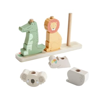 Fisher-Price Brinquedo para Bebês Animais Empilháveis de Madeira
