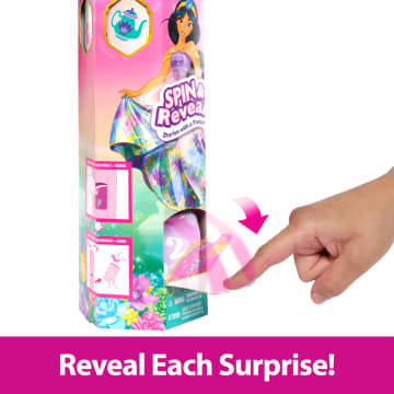 Disney Princess Spin & Reveal Jasmine Fashion Doll & Accessories With 11 Surprises - Image 4 of 6