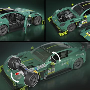 Mattel Brick Shop Hot Wheels '24 Aston Martin Vantage Gt3 Building