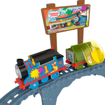 Thomas e Seus Amigos Pista de Brinquedo Entrega de Pintura - Imagen 3 de 6