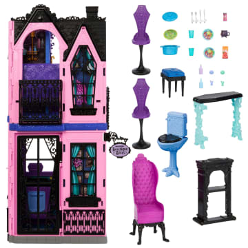Monster High Boo-Tique Hotel Doll House With Spooky Surprises in Every Room And 13+ Accessories - Image 5 of 6