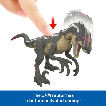 Jurassic World Jurassic Park I II And IIi Velociraptor Trilogy Set, 3 Action Figures With Attack