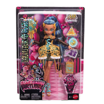 Monster High Scary Sweet Birthday Cleo De Nile Doll in Party Dress With Balloon & Gift - Image 6 of 6