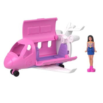 Barbie Mini Barbieland Dreamhouse & 3-Vehicle Playset With 4 1.5-Inch Dolls, Furniture & Accessories - Image 4 of 6