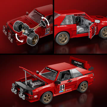 Mattel Brick Shop Hot Wheels '84 Audi Sport quattro Building Toy