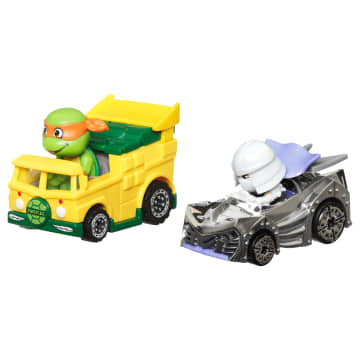 Hot Wheels RacerVerse Veículo de Brinquedo Michelangelo e Shredder