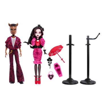 Monster High Boneca Love Edition 2 pk Draculaura + Clawd - Image 5 of 6