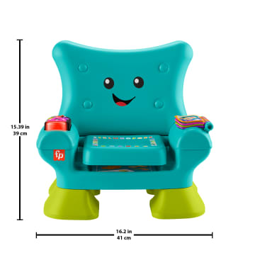 Fisher-Price Laugh & Learn Smart Stages Chair Electronic Learning Toy For Toddlers, Teal