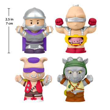 Little People Collector Teenage Mutant Ninja Turtles: Villains Special Edition Set, 4 Figures - Imagem 5 de 6