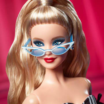 Barbie Signature 65th Anniversary Collectible Doll With Blonde Hair And Black And White Gown - Imagem 3 de 6