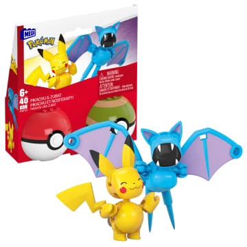 MEGA Pokémon Juguete de Construcción Pokébola Pikachu & Zubat