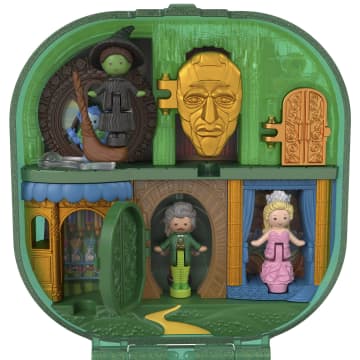 Polly Pocket Micro Dolls And Playset, Collector Wicked Compact With Hat And Bubble Accessories - Imagem 3 de 6