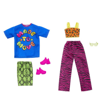 Barbie Tenues 2 Tenues et Accessoires, Thème Voyant