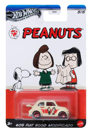 Hot Wheels Collector Veículo de Brinquedo 60s Fiat 500D Snoopy