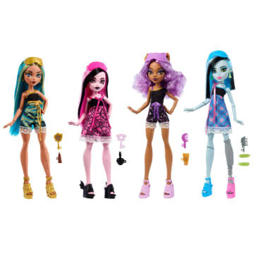 Monster High Muñeca Reveal Pijamas Monstruosas Draculaura