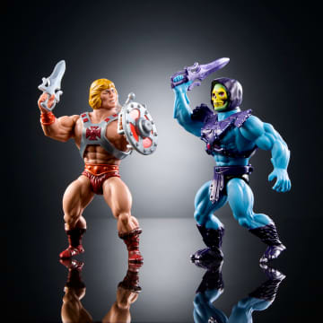 Masters Of The Universe Origins Retro Punching He-Man And Skeletor, 80Th Anniversary Mattel