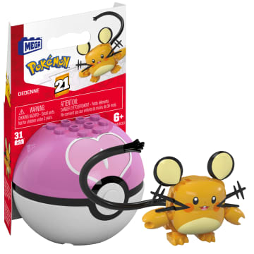 MEGA Pokémon Juguete de Construcción Pokébola Dedenne