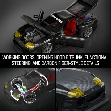 Mattel Brick Shop Hot Wheels '94 Toyota Supra MKIV Building Toy