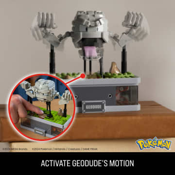 MEGA Pokémon Mini Motion Geodude Building Kit With Motion (354 Pieces) For Collectors - Image 9 of 12
