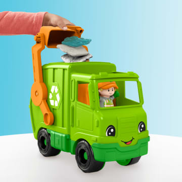Fisher-Price  Little People  Camion de Recyclage Musical, 5Éléments - Image 3 of 6