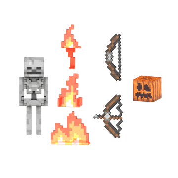 Minecraft Diamond Figura de Brinquedo Esqueleto Colecionável de 5.5