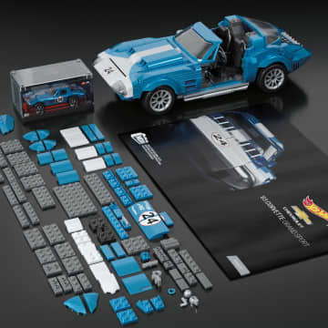 Mega-Hot Wheels-Coffret 63 Corvette Grand Sport de 1060Pièces - Image 2 of 6