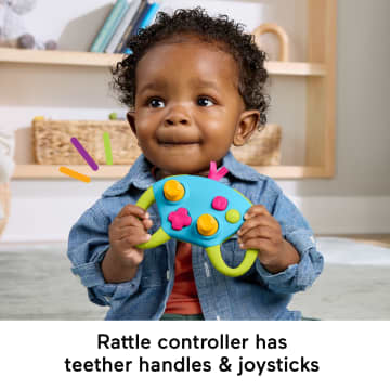 Fisher-Price Level-Up Little Gamer Gift Set, 3 Developmental Baby Toys For Newborns - Image 3 of 6