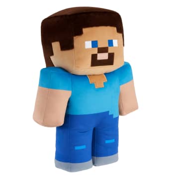 Minecraft Steve 16-in Scale Jumbo Plush Figure, Pixelated Design - Image 4 of 6