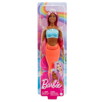 Barbie Mermaid Doll With Magenta Hair, Tropical Red Tail And Headband Accessory - Image 6 of 6