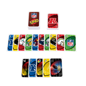UNO NFL Card Game For Kids, Adults And Family Night, Features All 32 NFL Teams - Image 5 of 6