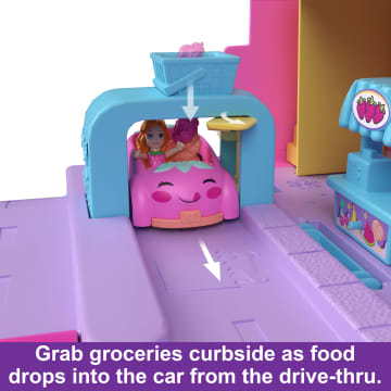 Polly Pocket Dolls & Playset, Food Toy With Micro Dolls And Accessories, Pollyville Fresh Market - Image 4 of 6