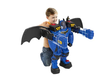 Imaginext DC Super Friends Batbot Xtreme Transforming Robot Playset With Batman Figure & 11 Pieces