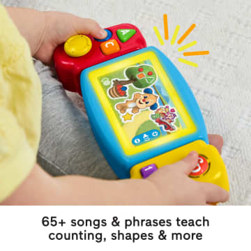Fisher-Price Pretend Video Game Toddler Toy With Lights Sounds And Learning Songs, Laugh & Learn - English & French Version