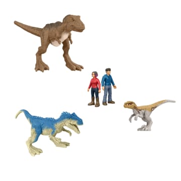 Jurassic World-20Mini-Figurines-Coffret Répliques Dinosaures, Humains - Imagem 3 de 6