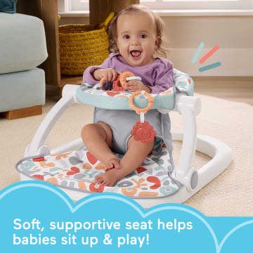 Fisher-Price Portable Baby Chair With Toys, Sit-Me-Up Floor Seat, Fresh Floral - Imagem 2 de 5