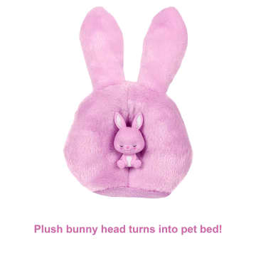 Barbie Doll Cutie Reveal Bunny Plush Costume Doll With Pet, Color Change - Image 5 of 6