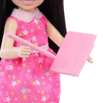 Barbie Chelsea Astronomer Doll & Accessories Set, Career-Themed Brunette Small Doll - Image 3 of 6