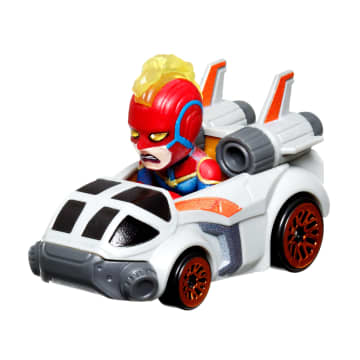 Hot Wheels RacerVerse Veículo de Brinquedo Capitão Marvel no Jato - Image 3 of 6