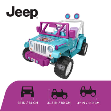 Power Wheels Disney Frozen Jeep Wrangler Battery-Powered Ride-On Toy Vehicle With Music & Sounds - Image 5 of 5