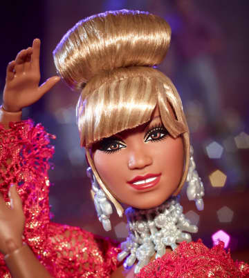 Collector Barbie Doll, Celia Cruz in Red Dress, Barbie inspiring Women - Image 4 of 6