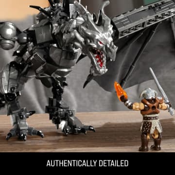 MEGA Skyrim Alduin The World Waster Building Kit With Action Figure (619 Pieces) For Collectors - Imagen 5 de 6