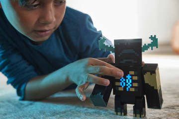 Minecraft Toys Warden Figure With Lights, Sounds And Accessories