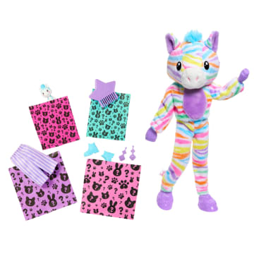 Barbie Cutie Reveal Zebra Doll & Accessories, Color Dream Series With 10 Surprises - Image 4 of 6