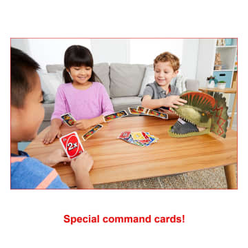 UNO Attack Jurassic World Dominion Card Game With Dinosaur Card Launcher