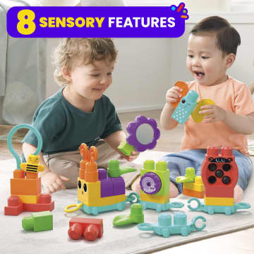 MEGA Bloks Move N Groove Caterpillar Sensory Building Toys For Toddlers 1-3 (30 Pcs) - Imagen 2 de 6