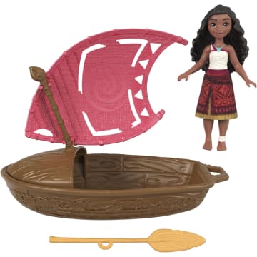 Moana 2 Conjunto de Brinquedo Canoa com Mini Boneca Surpresa e Acessórios