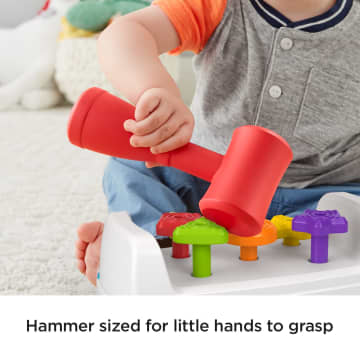 Fisher-Price Tap & Turn Bench Pretend Tools 2-Sided Toy For Infants And Toddlers - Image 4 of 6