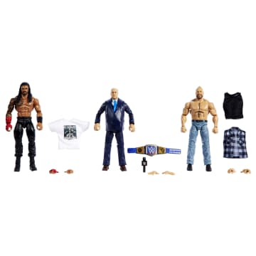 WWE Elite Collection  Action Figure 3-Pack Tribal Chief vs Beast Incarnate